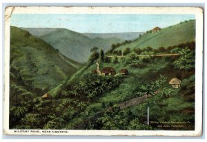 1923 Military Road Near Aibonito Puerto Rico Vintage Posted Postcard