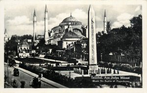 Turkey Istanbul Aya Sofia mosque rppc