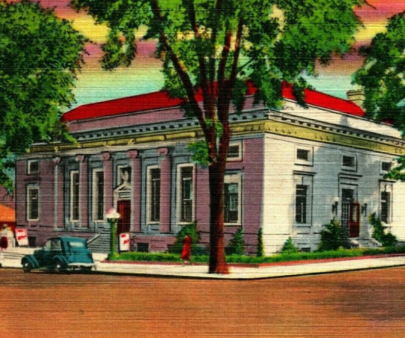 New Britain Connecticut CT Post Office 1944 Vtg Linen Postcard Q14