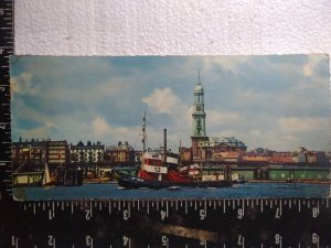 Postcard - Hafen und Michaeliskirche - Hamburg, Germany