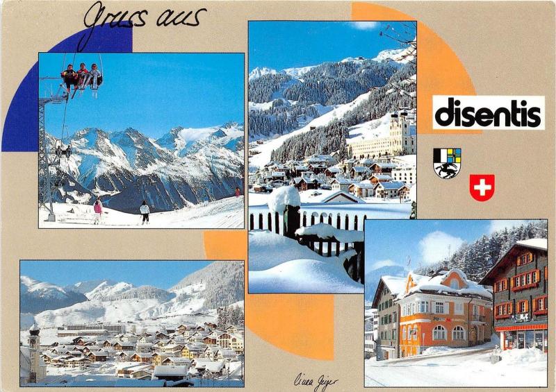 BG18205 gruss aus disentis cable train   switzerland