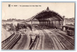 c1920's Panoramic View Of The Dijon-Ville Station Dijon France Postcard 