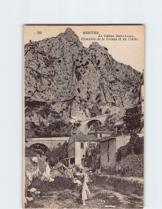 Postcard Le Vallon Saint-Louis Frontière de la France et de l'Italie France