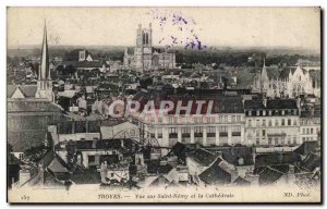 Old Postcard Troyes View Of Saint Remy and The Cathedral