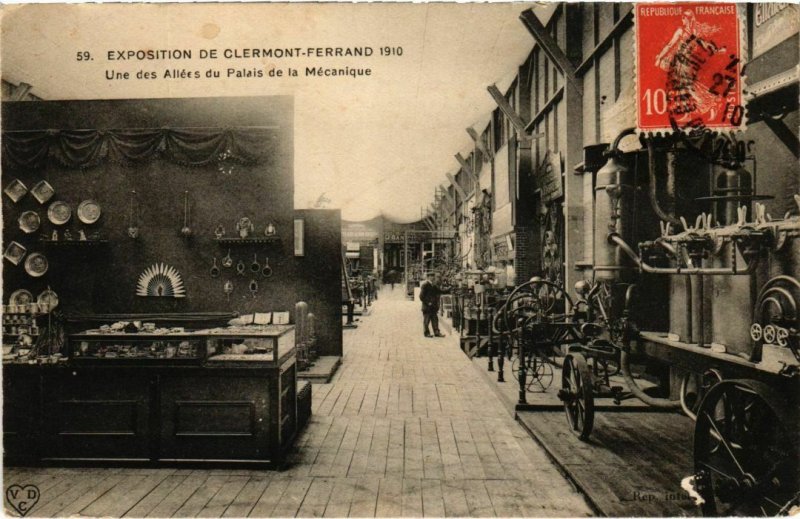 CPA Exosition de CLERMONT-FERRAND 1910 - Palais de la Mechanique (72971)