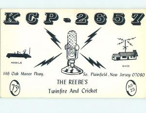 comic - QSL CB HAM RADIO CARD South Plainfield New Jersey NJ s0219