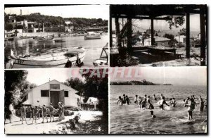 Old Postcard Summer Camp S. N. C. F. Antibes Salis M Port and the Colony The ...