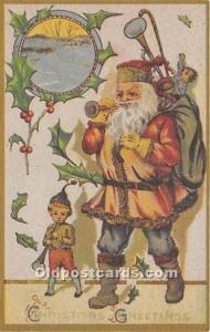 Santa Claus Christmas Reproduction Unused 