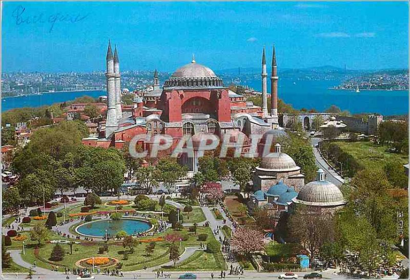 Postcard Modern Istanbul Turkiye Ayasofya Muzesi St Sophia Museum