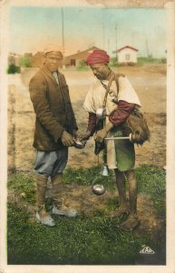 North Africa ethnicity scenes & types Morocco water carrier seller rppc