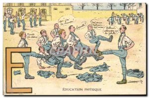 Old Postcard Illustrator E Physical Education (miitaire militaria)