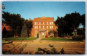 Dodgeville Wisconsin~St Joseph Hospital est 1914 Street View~Chrome Postcard