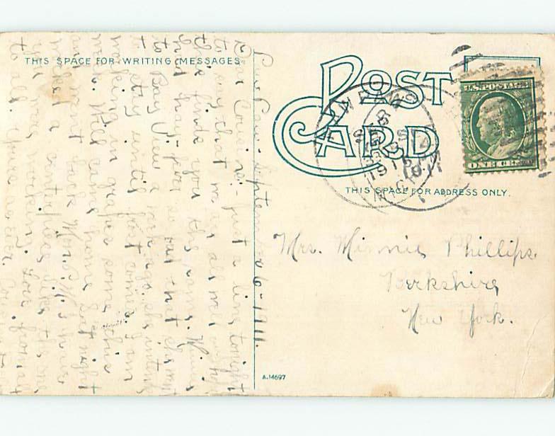 Divided Back POST OFFICE SCENE Kalamazoo Michigan MI hs1820