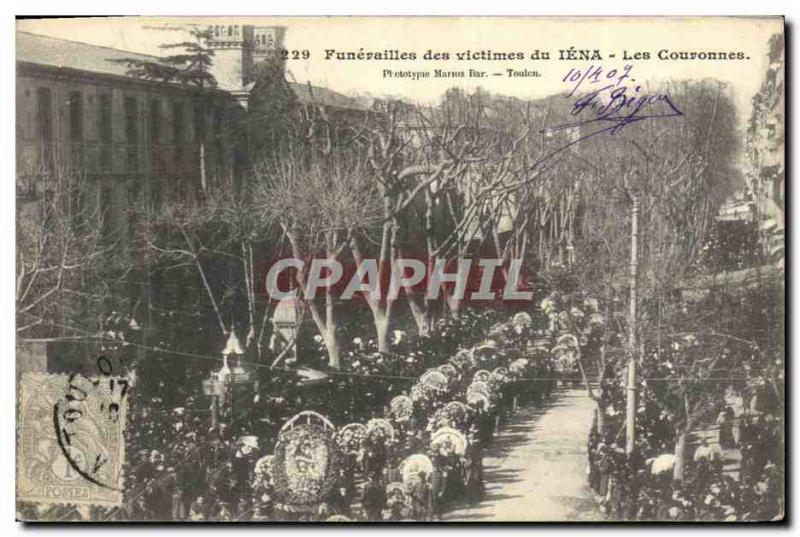 Old Postcard Funerals of victims of Jena Crowns