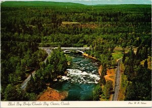 Black Bay Bridge Thunder Bay Ontario ON Postcard C5