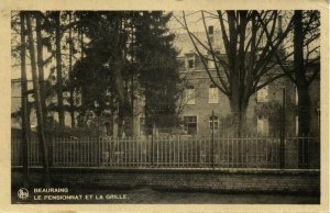 belgium, BEAURAING, Le Pensionnat et la Grille, Boarding School (1950s) Postcard