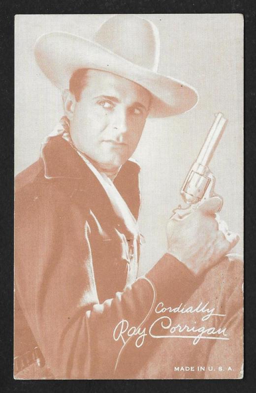 ARCADE CARD Cowboy Entertainer Ray Corrigan *AUTOGRAPHED*