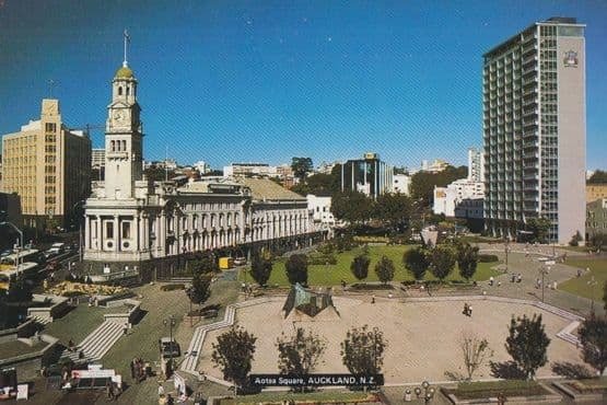 Aotea Square Auckland New Zealand Postcard