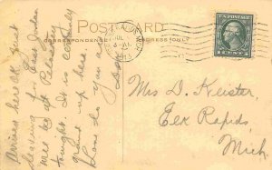 Hotel Elston Charlevoix Michigan 1913 postcard