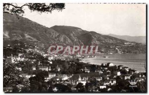 Old Postcard Menton General view taken of Cap Martin