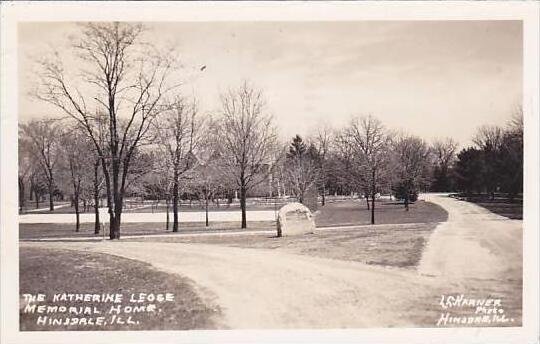 Illinois Hinsdale Katherine Legge Memorial Home 1942 Real Photo RPPC