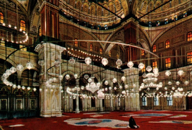 Interior of Mohamed Aly Mosque,Cairo,Egypt BIN