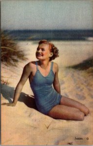 Pinups Girl On The Beach