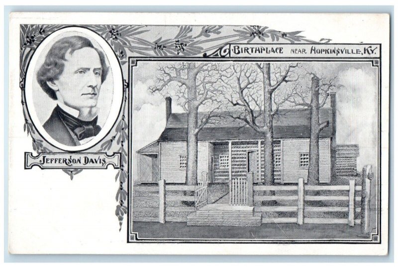 c1910 Exterior Jefferson Davis Birthplace Multi-View Hopkinsville KY Postcard