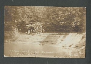 Ca 1909 Post Card Collins Ny Clear Creek Falls Bagdad