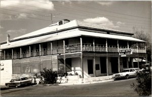 RPPC Cedar Key Florida ISLAND HOTEL Seafood Lounge Station Wagons Postcard U11