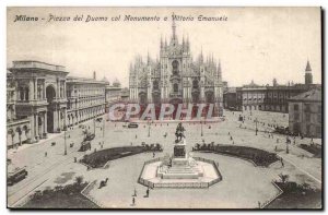 Italy - Italy - Milan - Milan - Piazza del Monumento Duoma collar Vittoria Em...