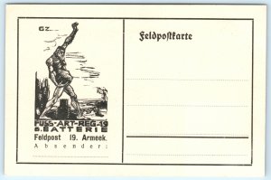 WWI German Army Artillery Regiment Postcard