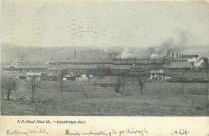 Cambridge Ohio 1907 Factory Industry US Sheet Steel Company Postcard Murray 5824