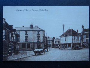 Berkshire FARINGDON Corner of Market Square & THE BELL HOTEL c1908 Postcard