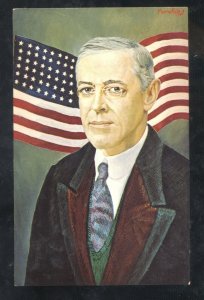 UNITED STATES PRESIDENT WOODROW WILSON POSTCARD