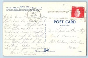 1965 Ontario Canada Vintage Postcard Heffley Lake Kamloops Fishing Exterior View