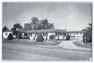 c1940 Moon Motel Haven Rest Exterior Building Hot Springs South Dakota Postcard