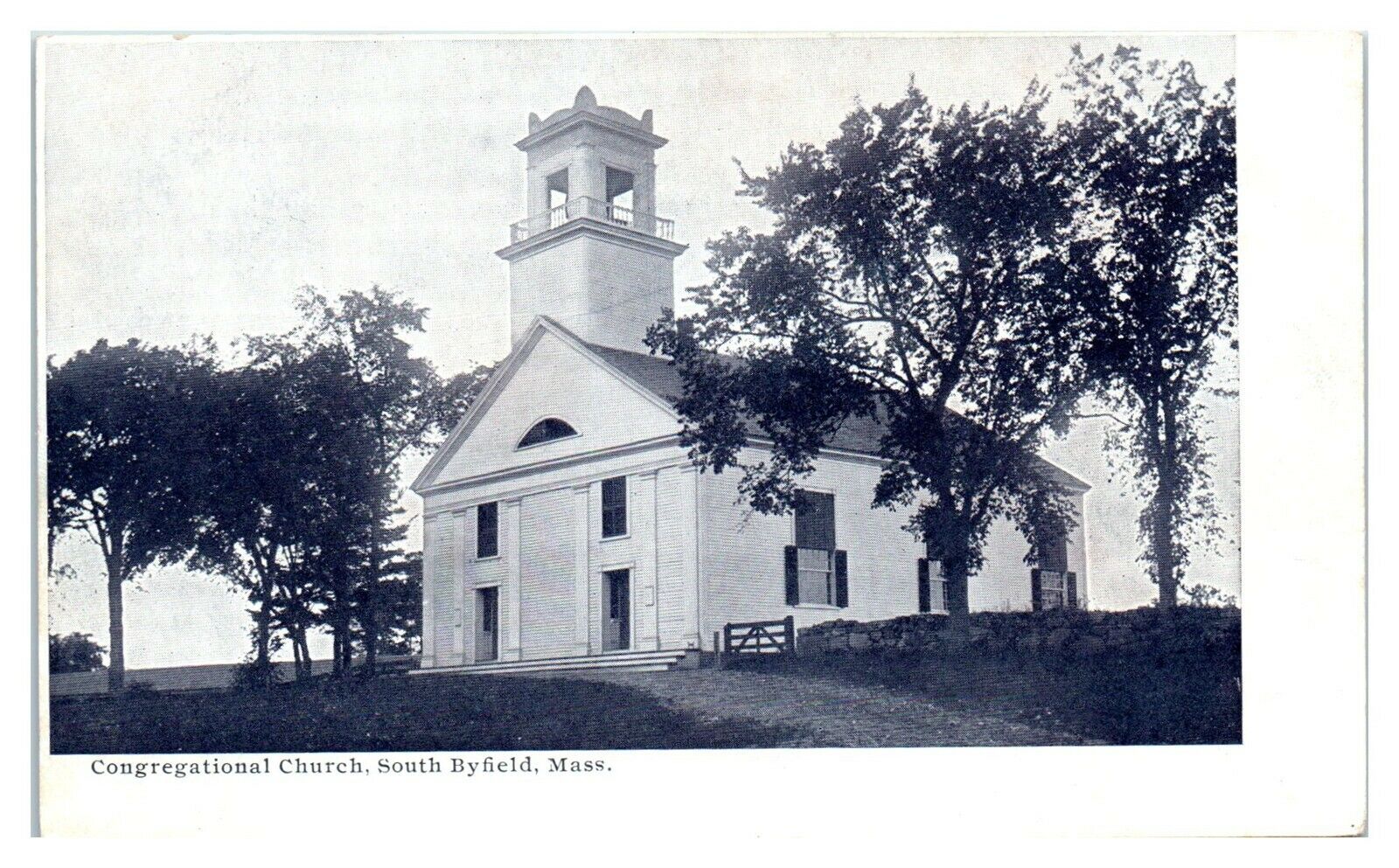 Early 1900s Congregational Church, South Byfield, MA Postcard *5Q30