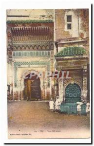 Morocco Fez Old Postcard Place Nejjarine