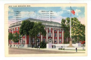 MA - Worcester. Boys' Club   (postal ink)