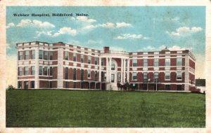 Vintage Postcard Webber Hospital Biddeford ME Maine Pub James F. Snow