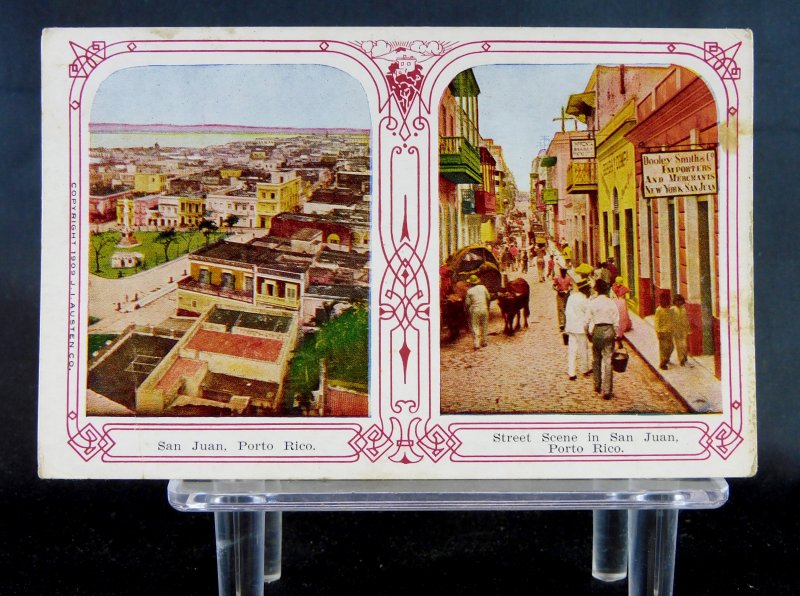 San Juan, Puerto Rico - Air View and Street Scene