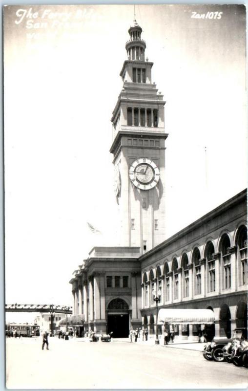 RPPC  SAN FRANCISCO, California CA   THE FERRY BUILDING  Zan ca 1940s  Postcard