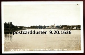 h5160 - WATERLOO Quebec 1930s Panoramic View. Real Photo Postcard by Legare