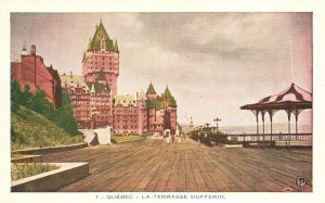 Vintage Postcard La Terrasse Dufferin Historical Landmark Quebec City Canada