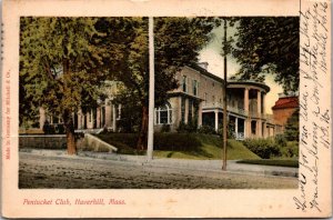 View of Pentucket Club, Haverhill MA Undivided Back Vintage Postcard S52