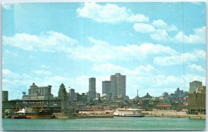 Postcard - View of harbour and skyline as seen from St. Helen's Island - Canada
