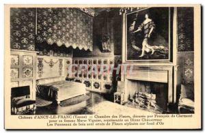 Old Postcard Chateau d'Ancy le Franc House of Flowers decorated by Francois C...
