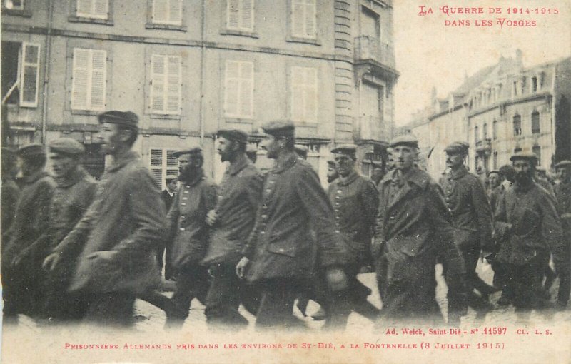 World War 1914-1918 German prisoners captured at Fontenelle 1915 