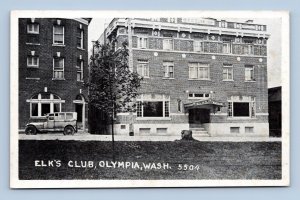 Elks Club BPOE Building Street View Olympia Washington WA UNP WB Postcard Q3